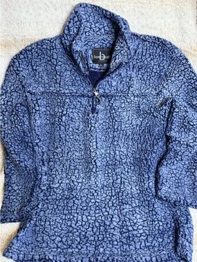 boxercraft Light Blue Sherpa Quarter-Zip Pullover